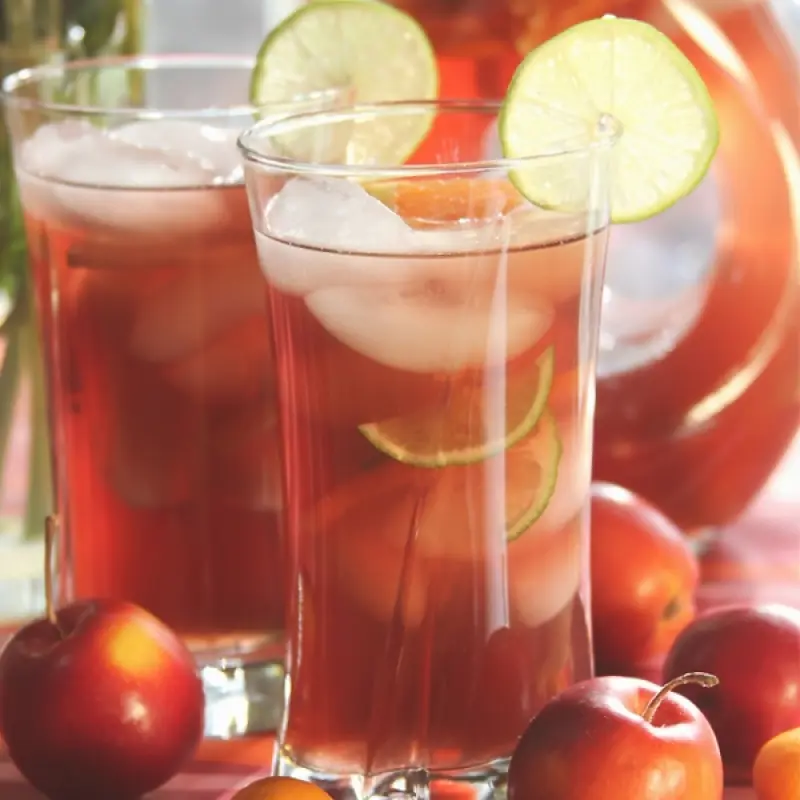 Apple Lime Ice Tea