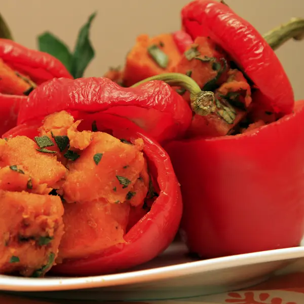 Sweet Potato Stuffed Peppers