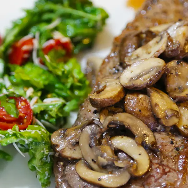 Steak with Mushroom Sauce