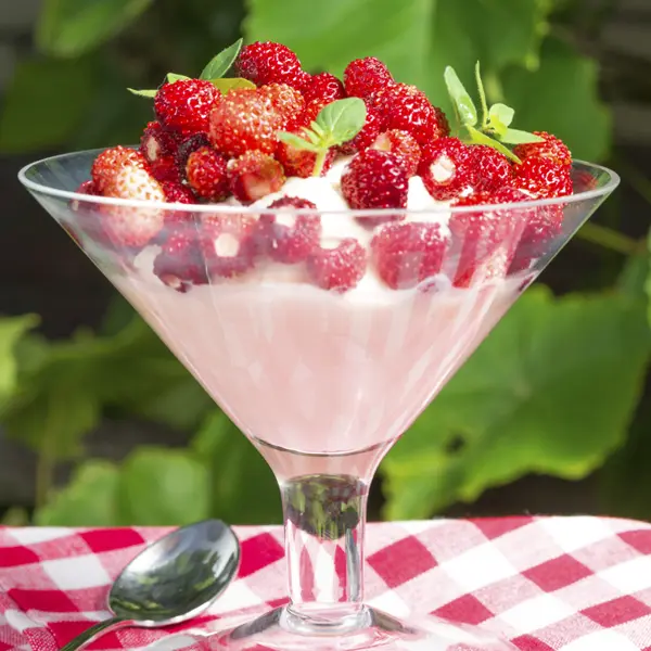 Old Fashioned Strawberries and Whipped Cream