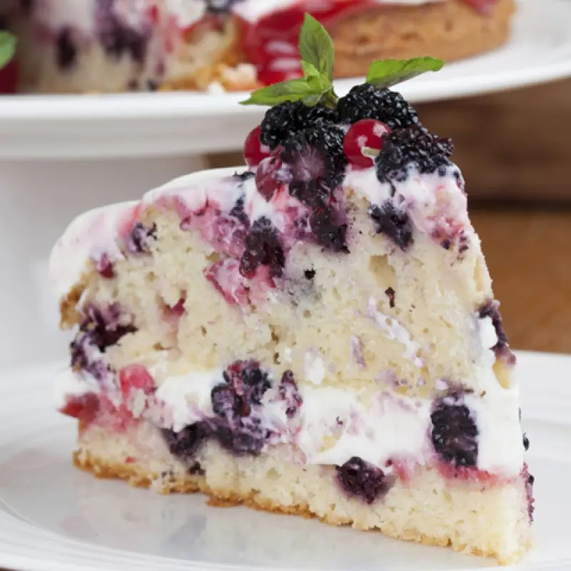 Layered Angel Food Cake