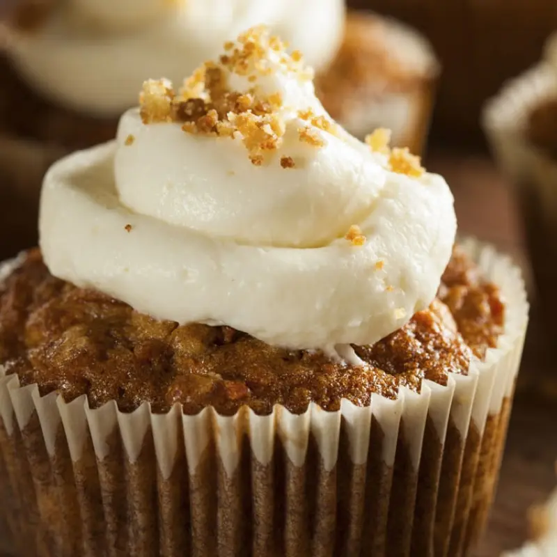 Carrot Pineapple Cupcakes