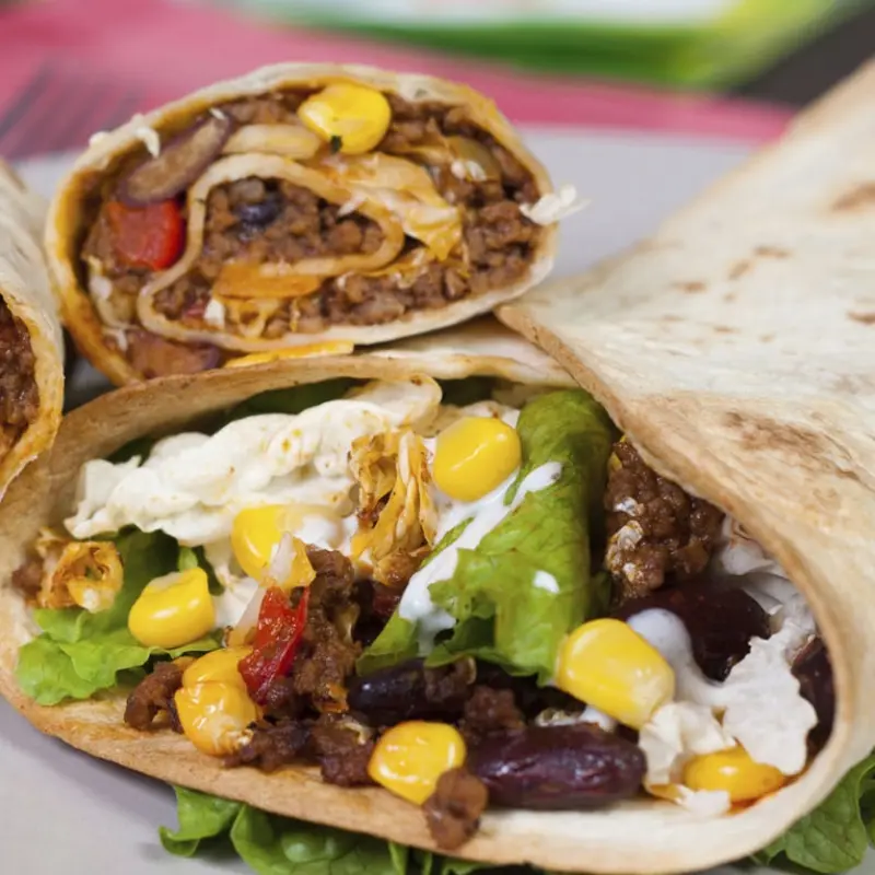 Beef and Bean Burrito