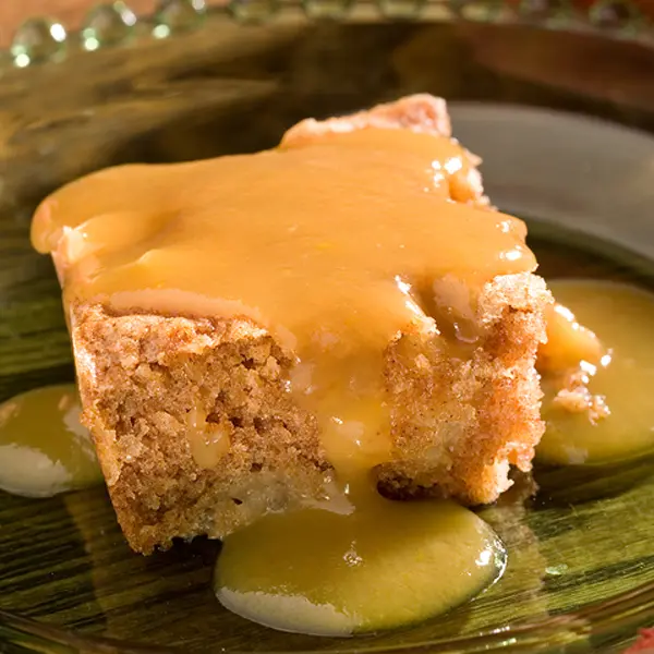 Apple Cake With Caramel Sauce