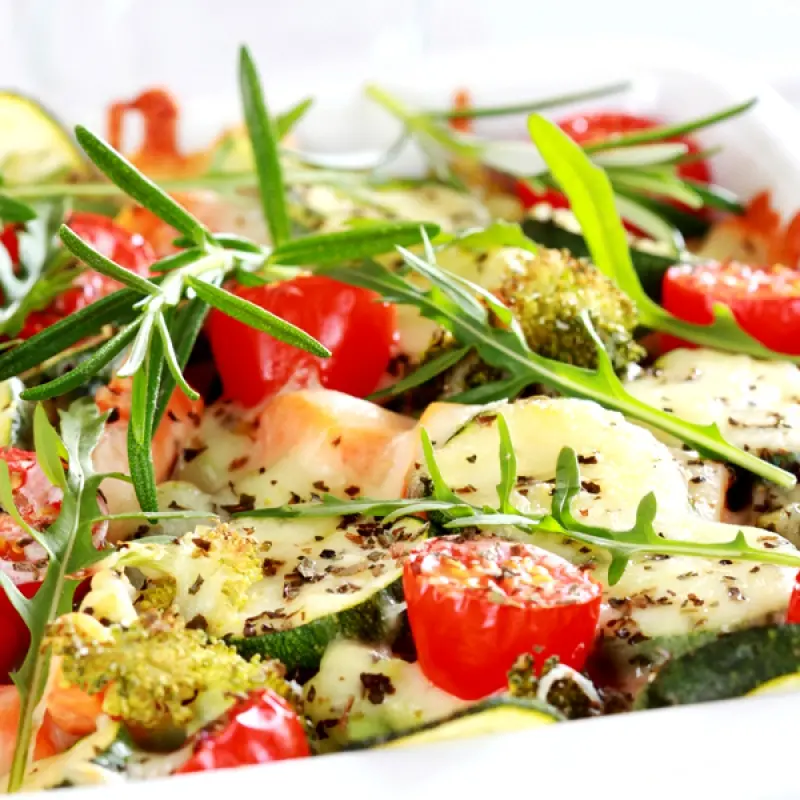 Zucchini And Tomato Bake