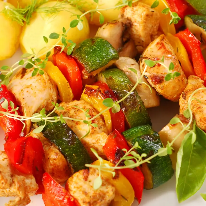 Grilled Chicken and Vegetables