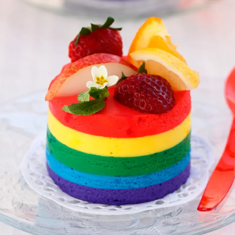 Rainbow Cheesecake