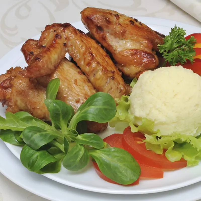 Baked Honey Garlic Chicken Wings