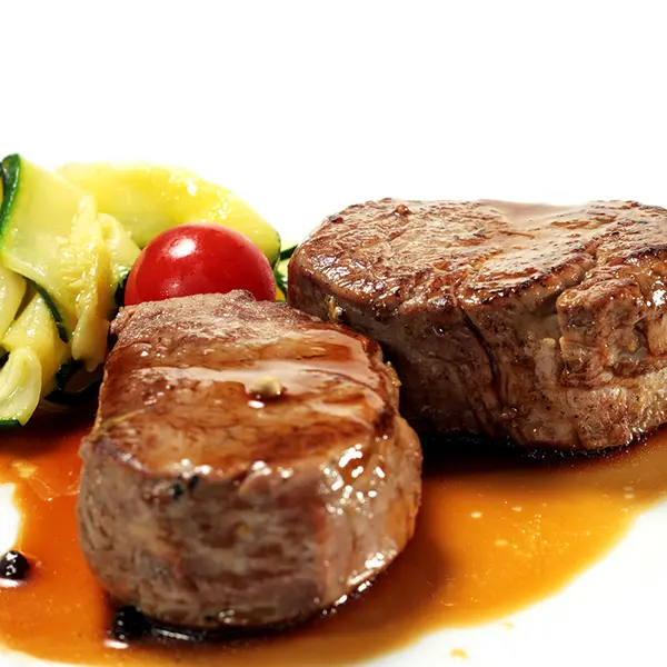 Grilled Veal with Merlot Sauce