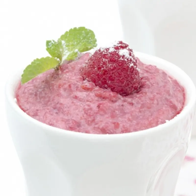 Raspberry White Chocolate Mousse