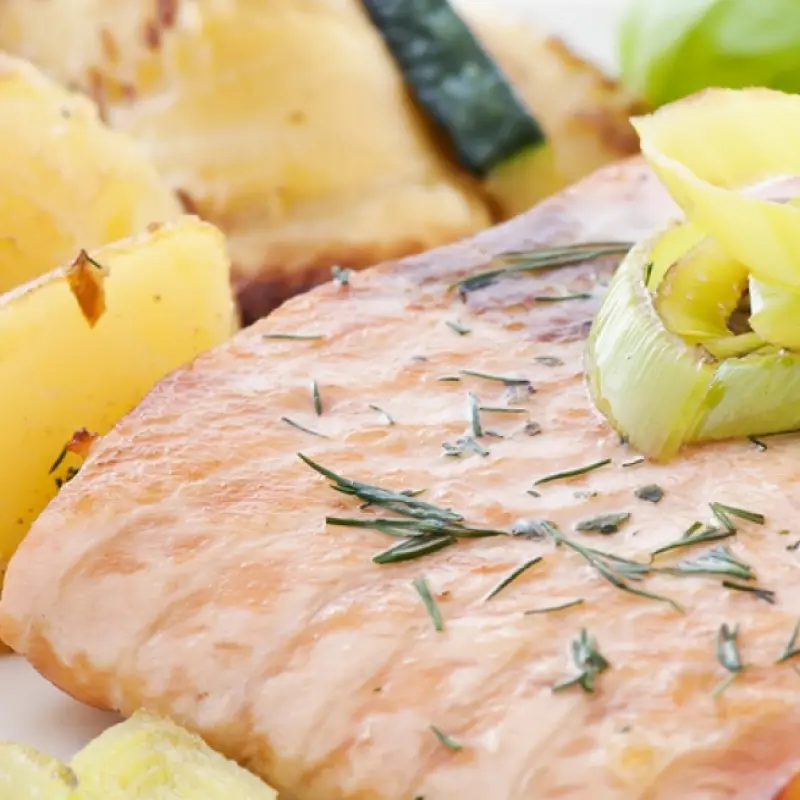 Poached Salmon