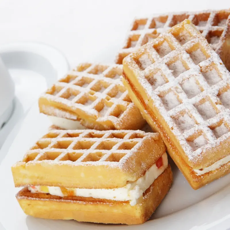 Waffle Ice Cream Sandwich
