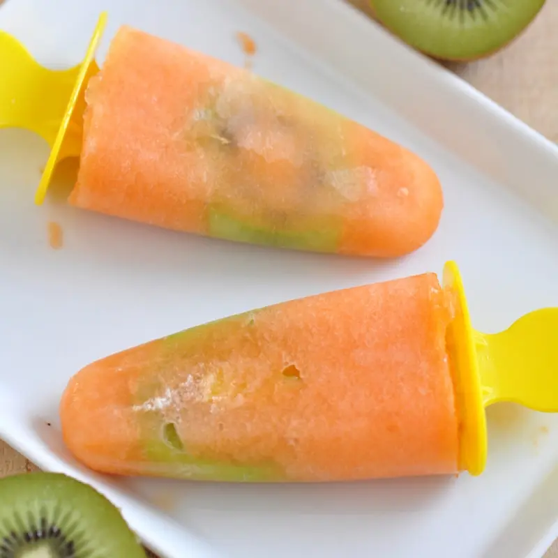 Watermelon Kiwi Popsicles
