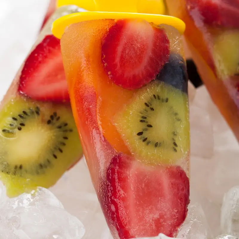 Fresh Fruit Popsicles