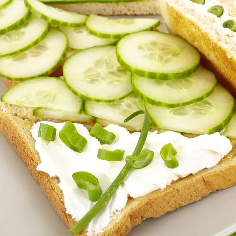 Cucumber Cream Cheese Sandwich