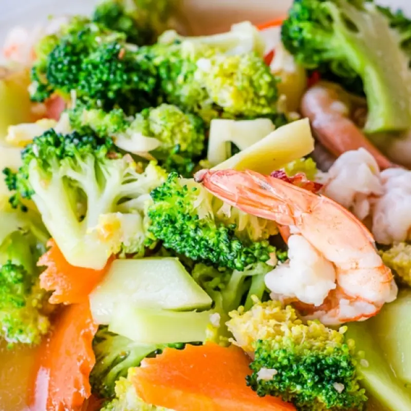 Stirfry Broccoli And Shrimp