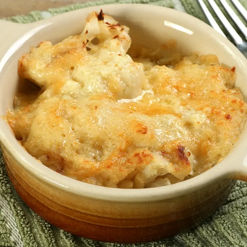 Baked Cauliflower With Cheese