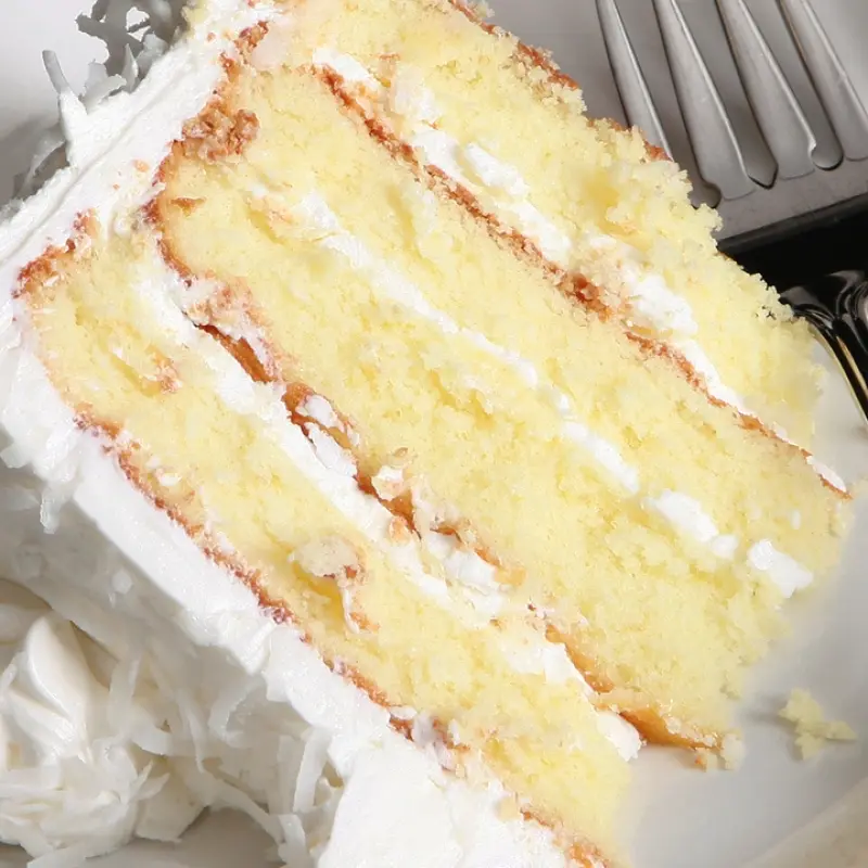 Vanilla Cake With Vanilla Sour Cream Frosting