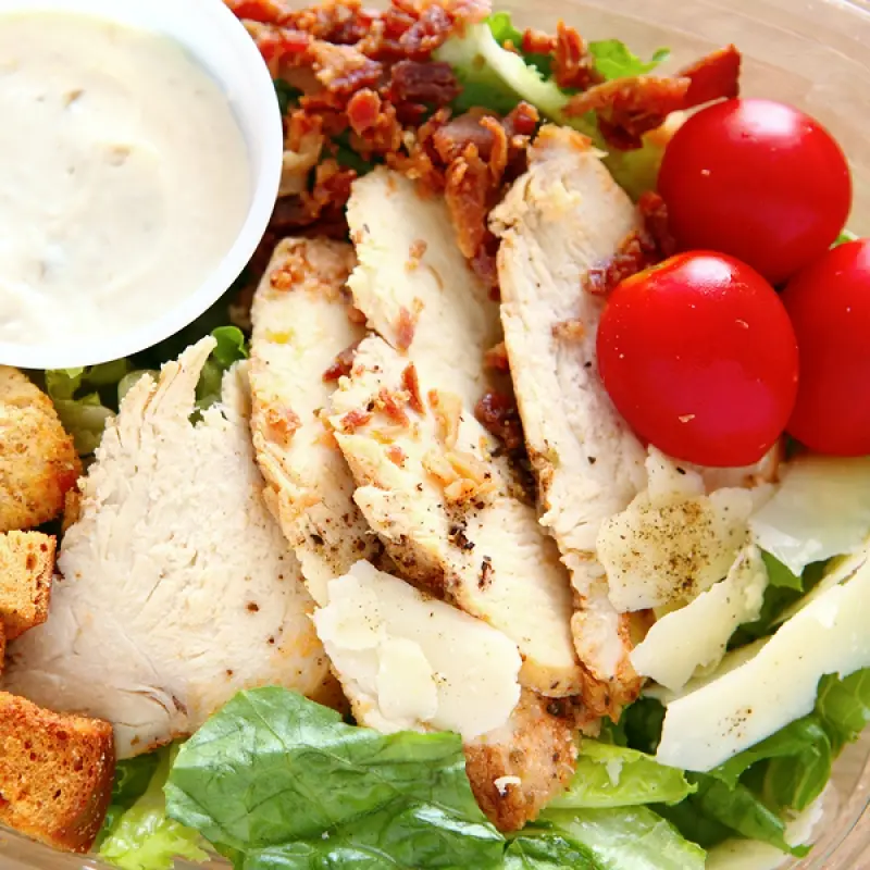 Caesar Salad With Chicken And Bacon