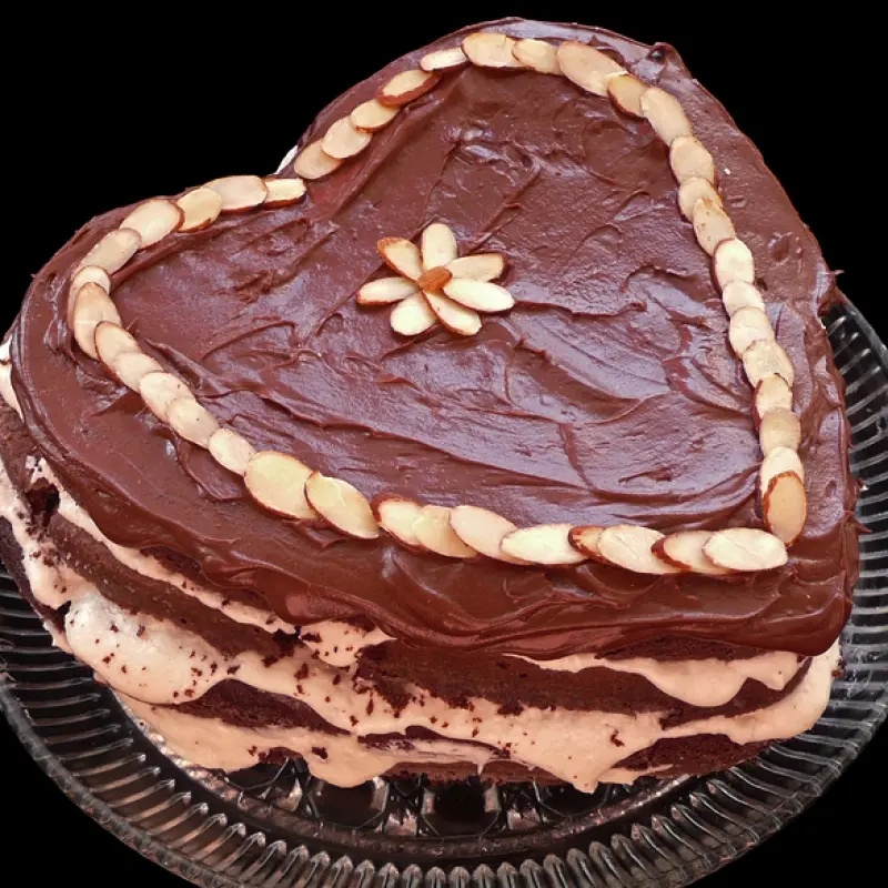 Chocolate Heart Cake