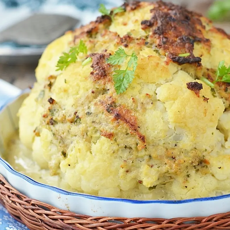 Whole Baked Cauliflower