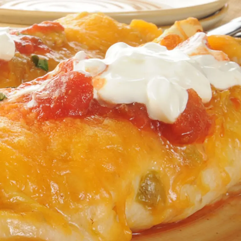 Cheesy Beef Burrito
