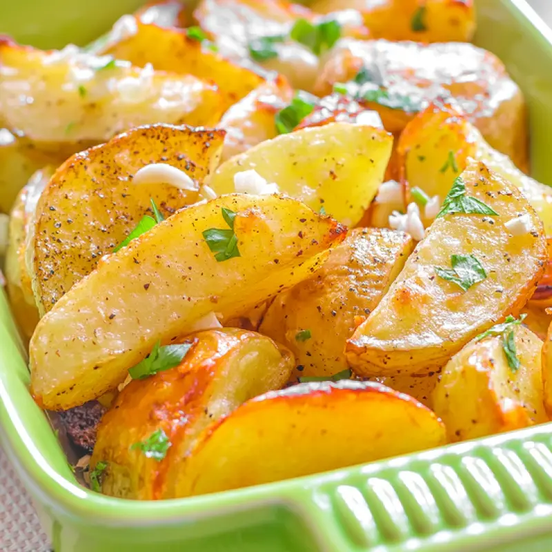 Garlic Potato Wedges