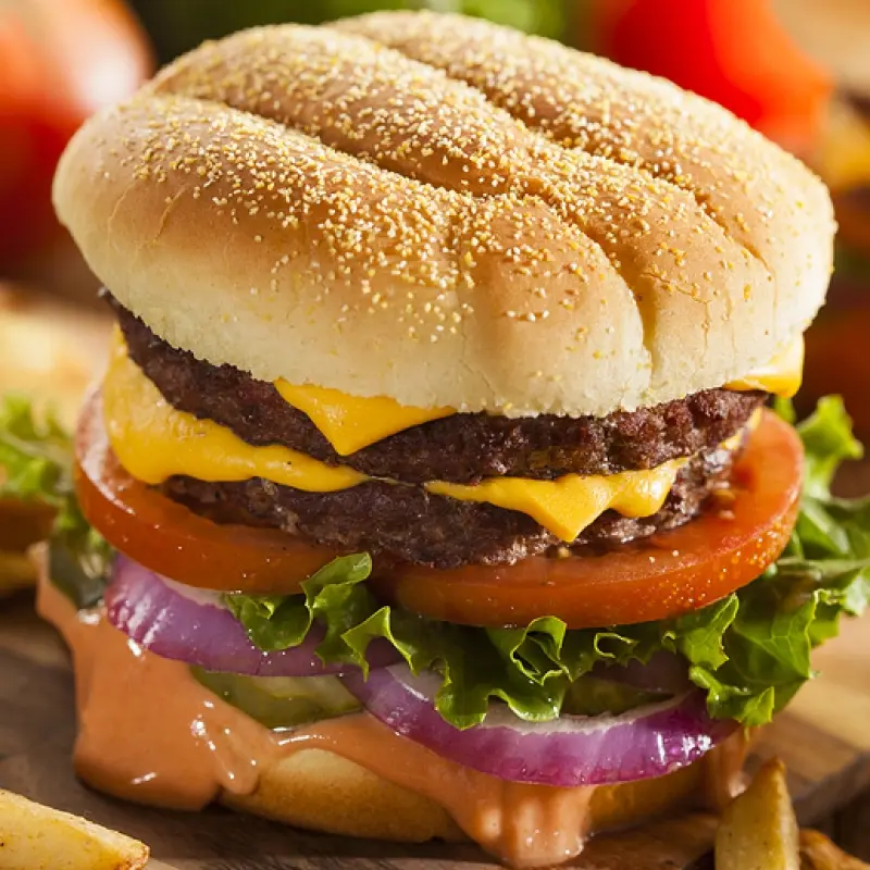 Dads Double Cheeseburger