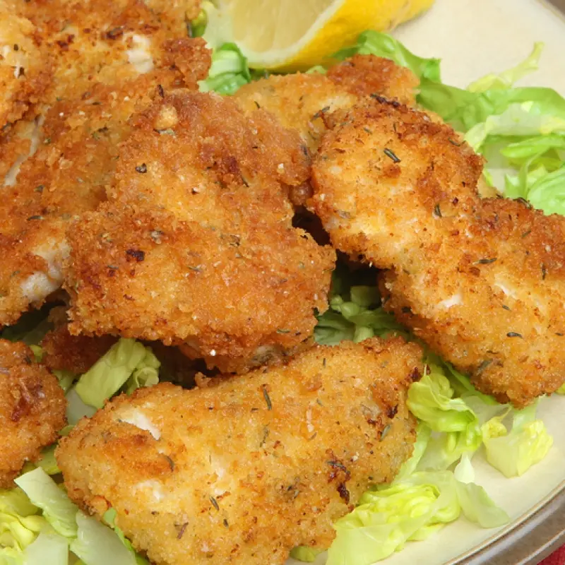 Oven Baked Breaded Chicken