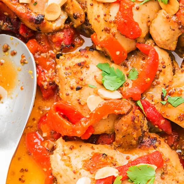Honey Mustard Almond Chicken Thighs or Breasts