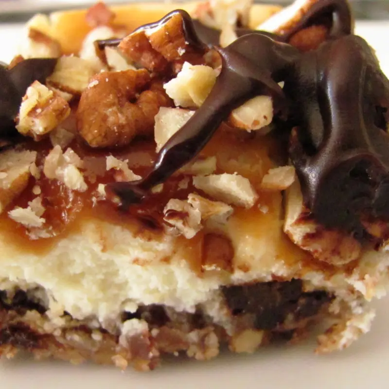 Turtle Cheesecake Bar