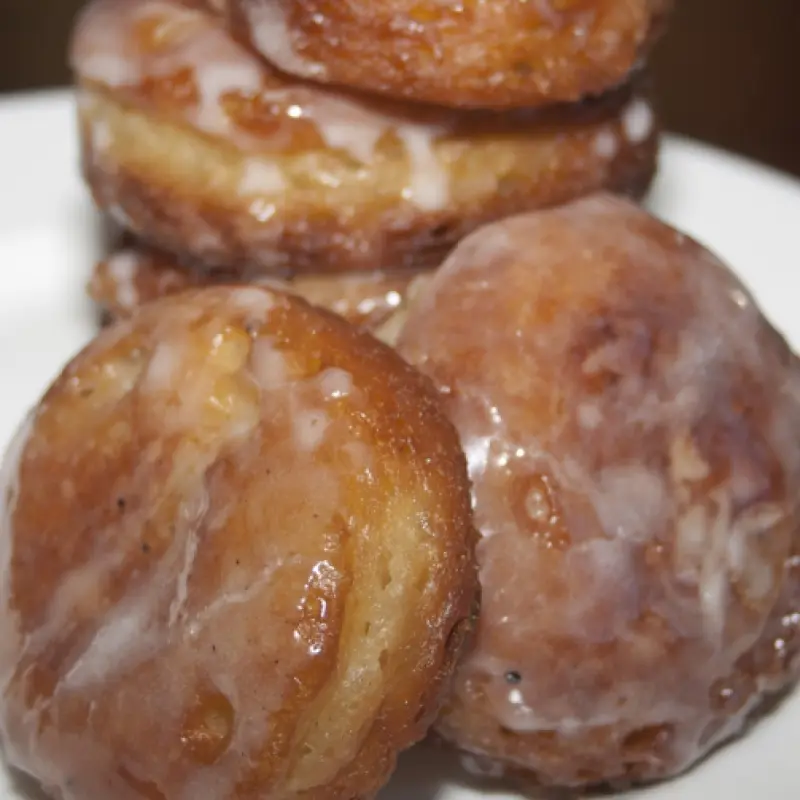 Banana Fritters with Spiced Glaze