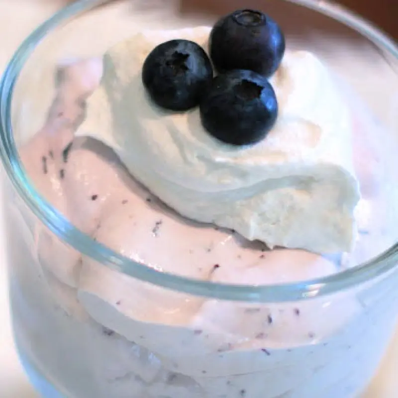 Lemon Blueberry No Bake Cheesecake