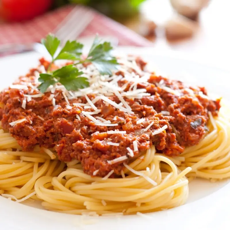 Spaghetti with Meat Sauce - Authentic Italian Style