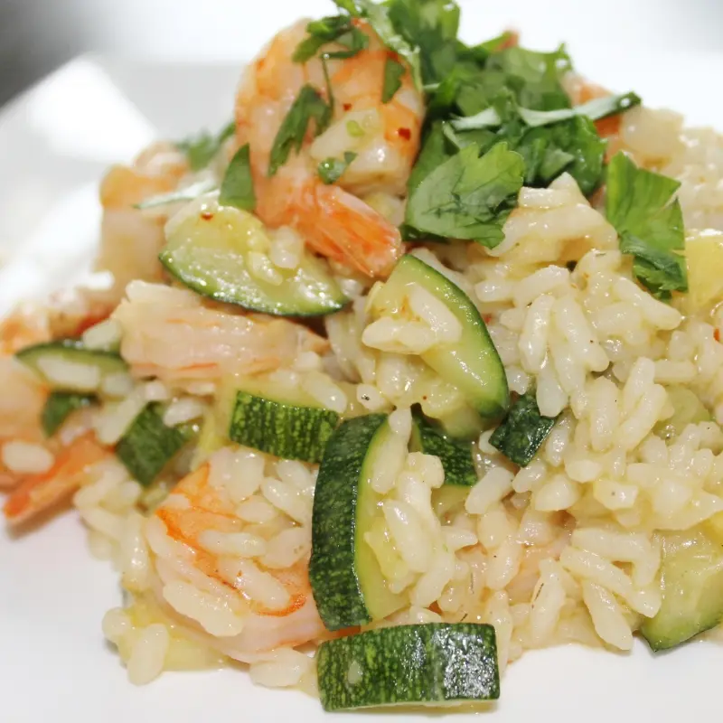 Risotto Gamberetti e Zucchine