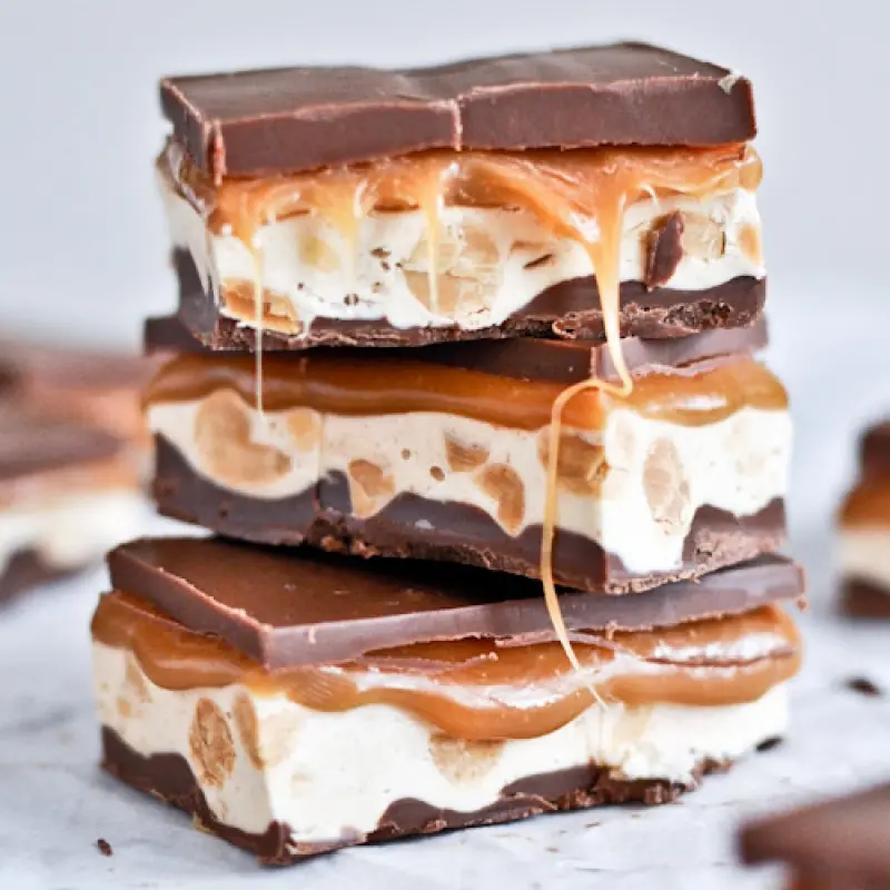 Homemade Snickers Bars