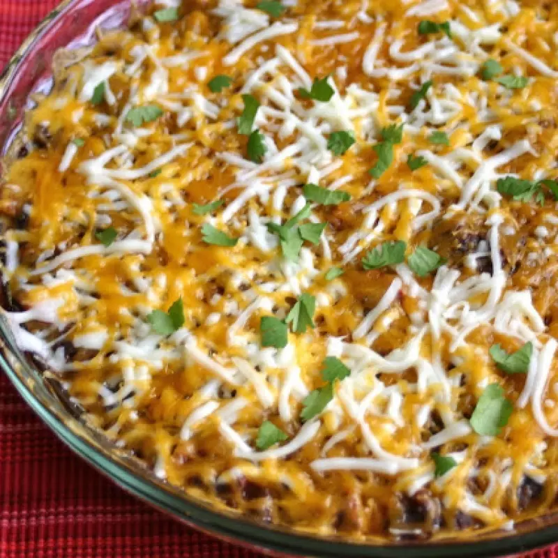 Warm Layered Mexican Dip