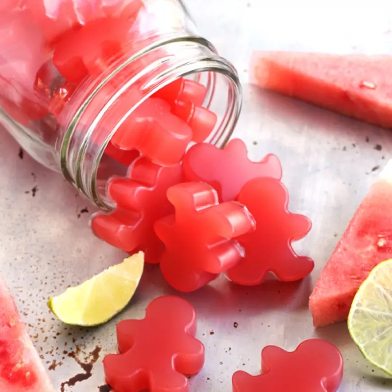 Homemade Sour Watermelon Gummies