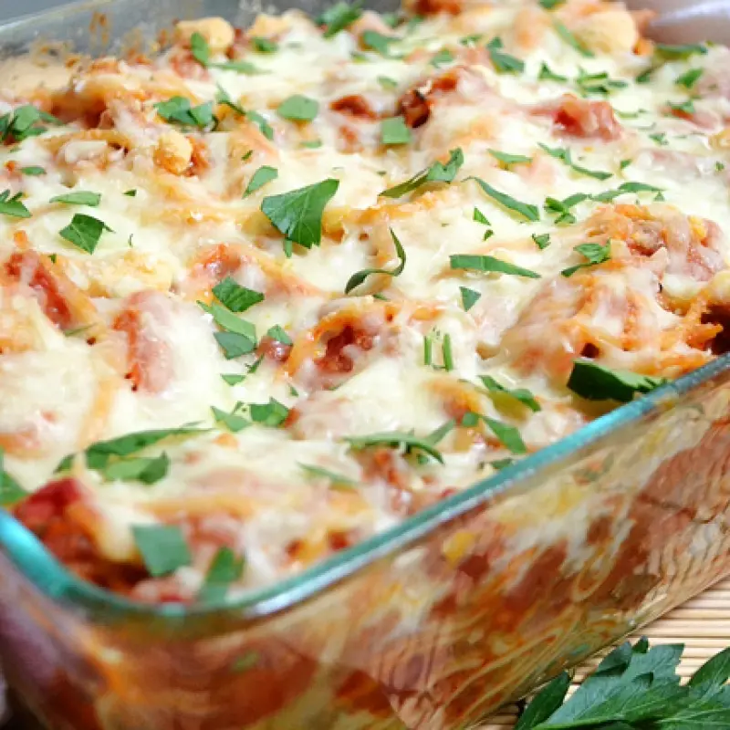 Baked Spaghetti With Sausage