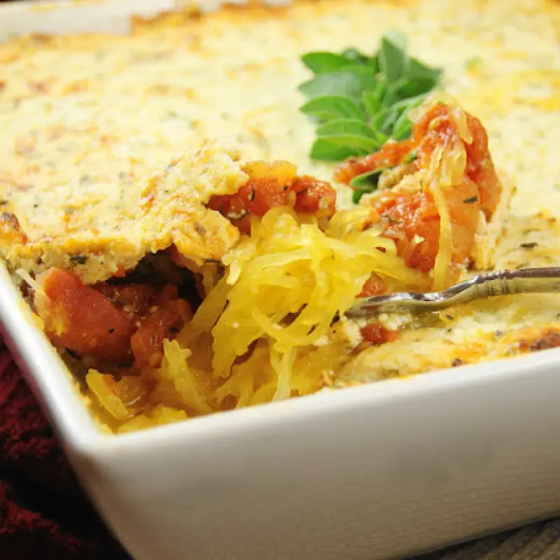 Baked Spaghetti Squash Gratin