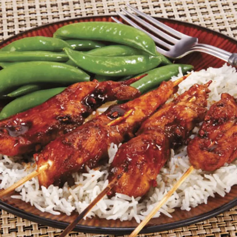 Chinese BBQ Chicken Skewers