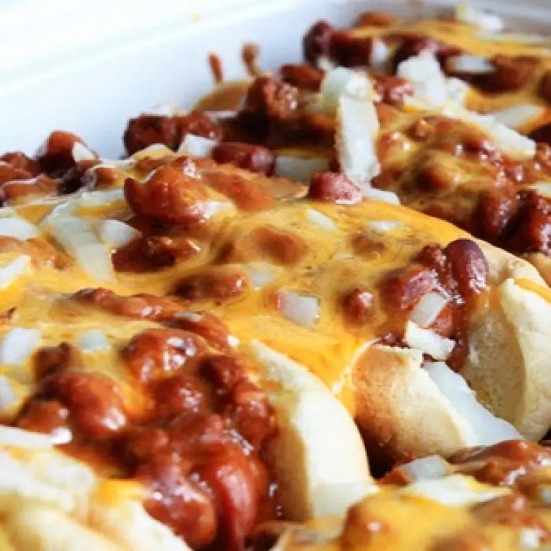 Loaded Oven Chili Dogs