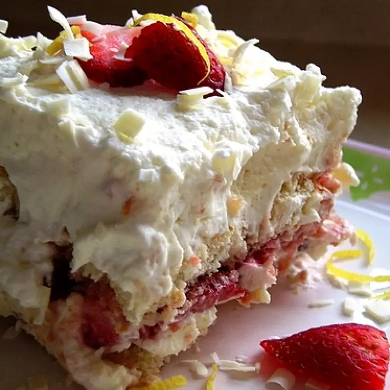 A Strawberry Tiramisu Variation