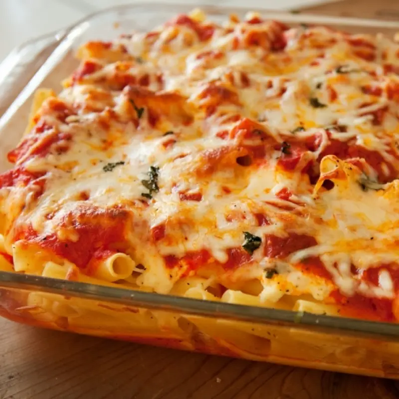 Baked Ziti with Three Cheeses