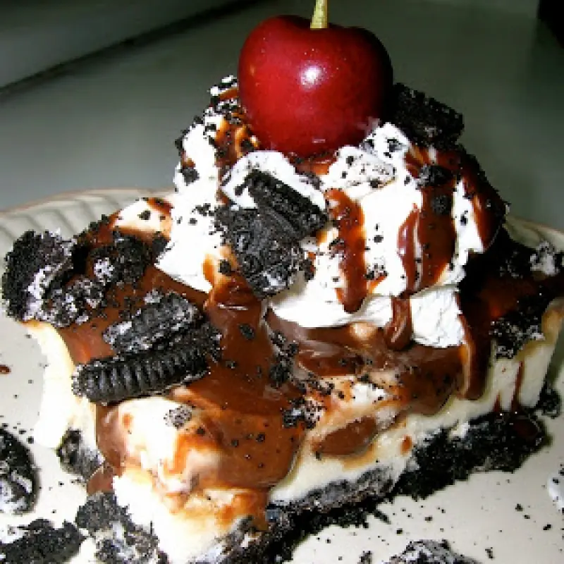 No Bake Mississippi Mud Ice Cream Pie