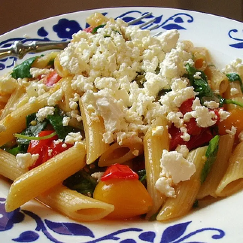 Campanelle with Tomatoes and Feta