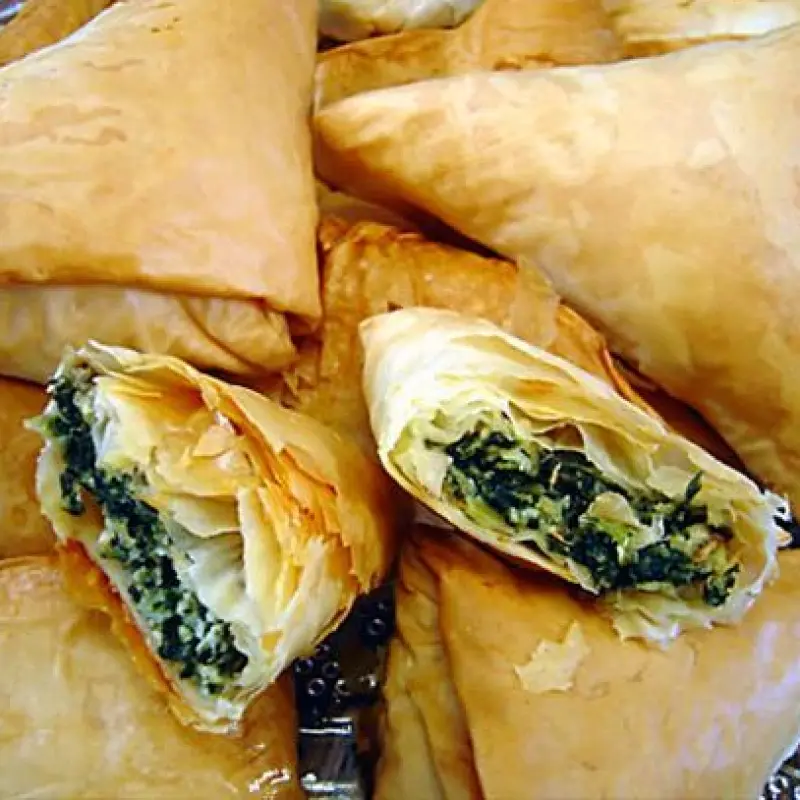 Spinach and Feta Phyllo Triangles