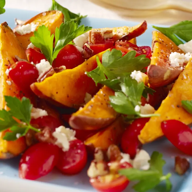 Sweet Potato Wedges with Parsley Salad
