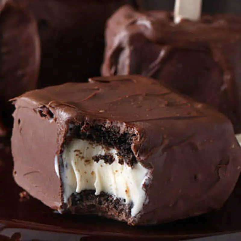 Chocolate Covered Brownie Ice Cream Sandwiches