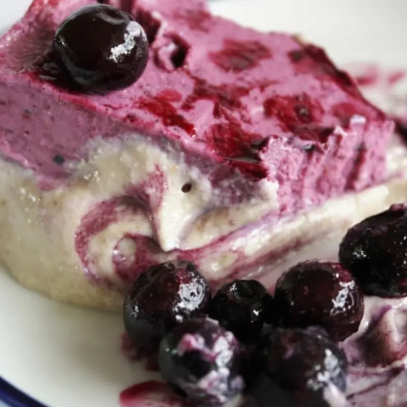 Blueberry Strawberry Banana Ice Cream Cake